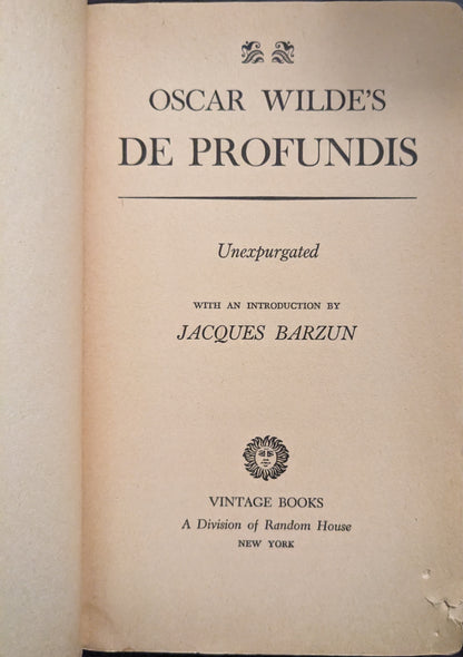 Oscar Wilde's De Profundis