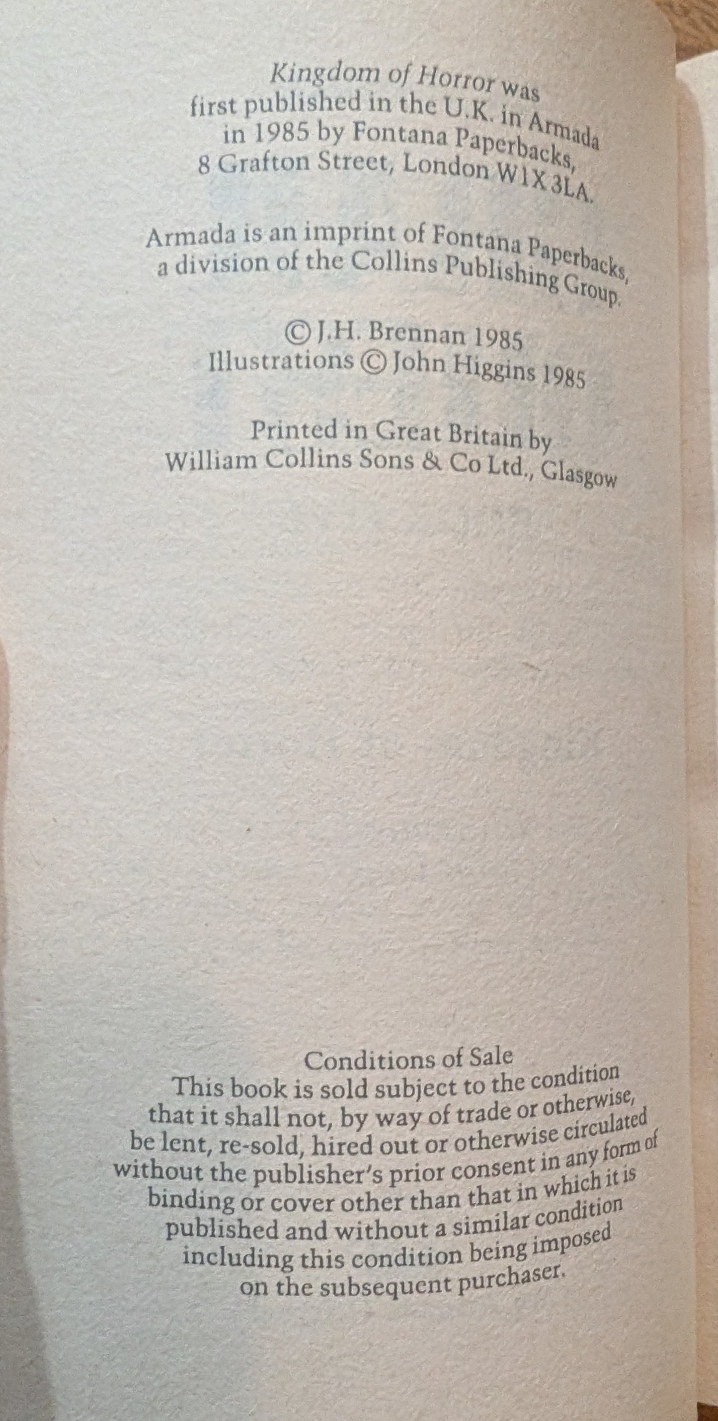 Grail Quest: Kingdom of Horror by J.H Brennan