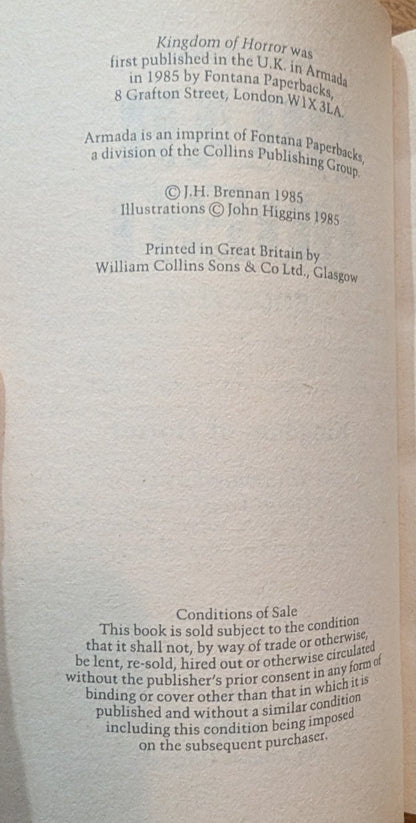 Grail Quest: Kingdom of Horror by J.H Brennan