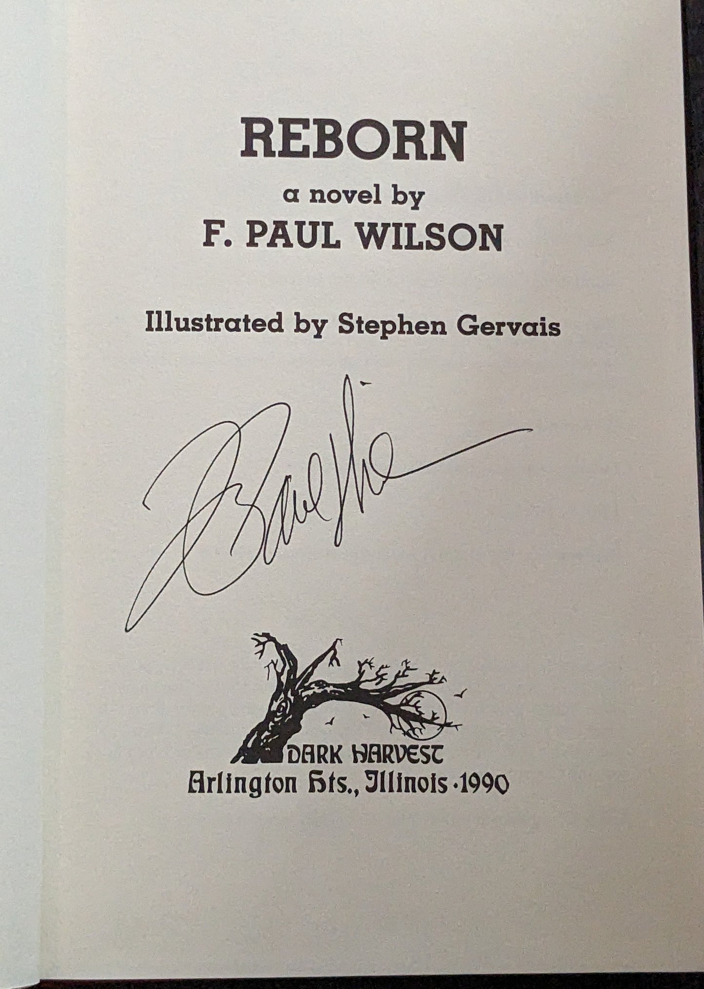 Reborn: A Novel by F. Paul Wilson (Signed)