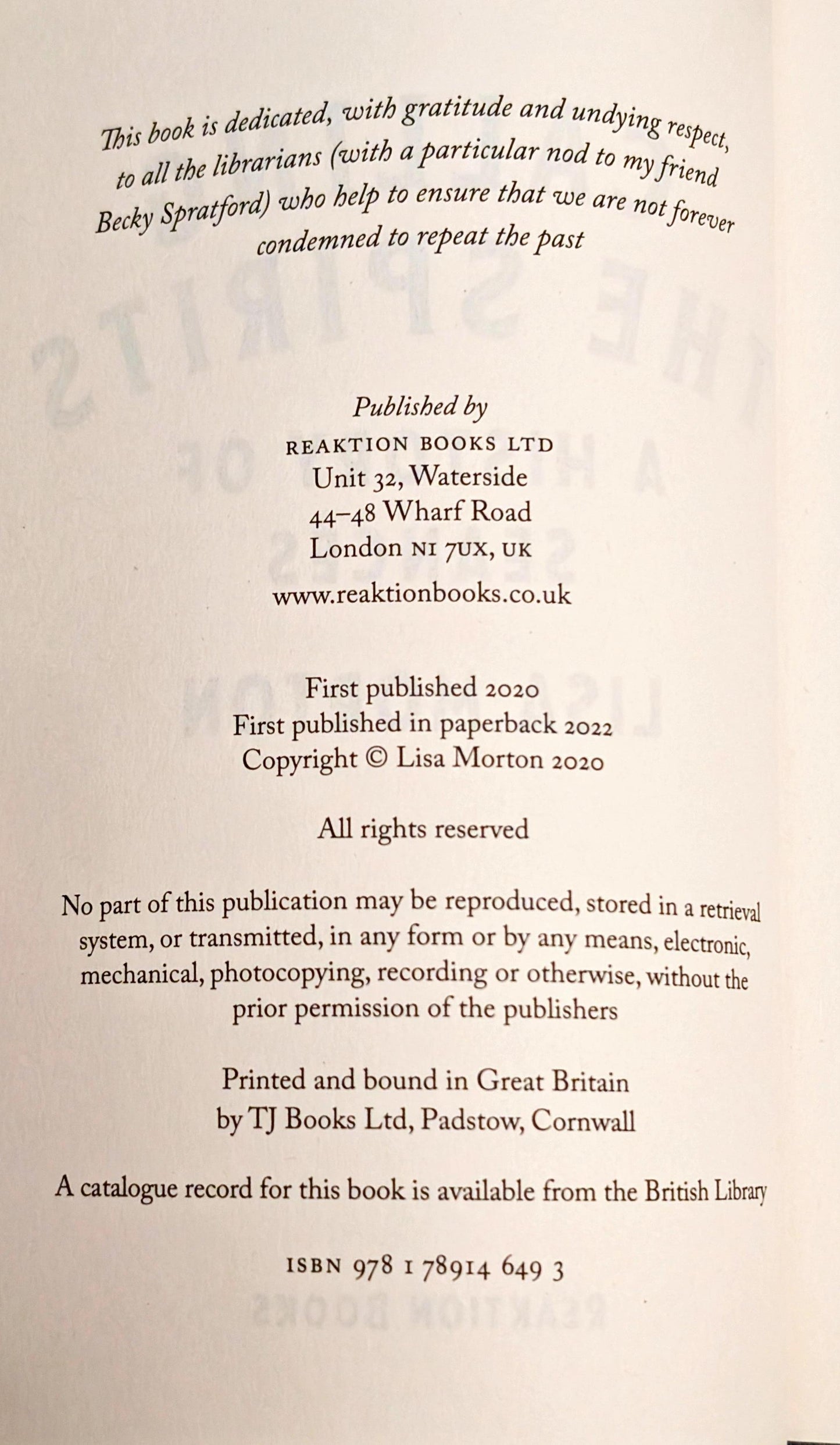 Calling the Spirits: A History of Seances by Lisa Morton