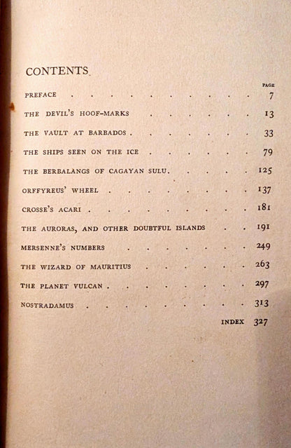 Oddities: A Book of Unexplained Facts by Rupert T. Gould