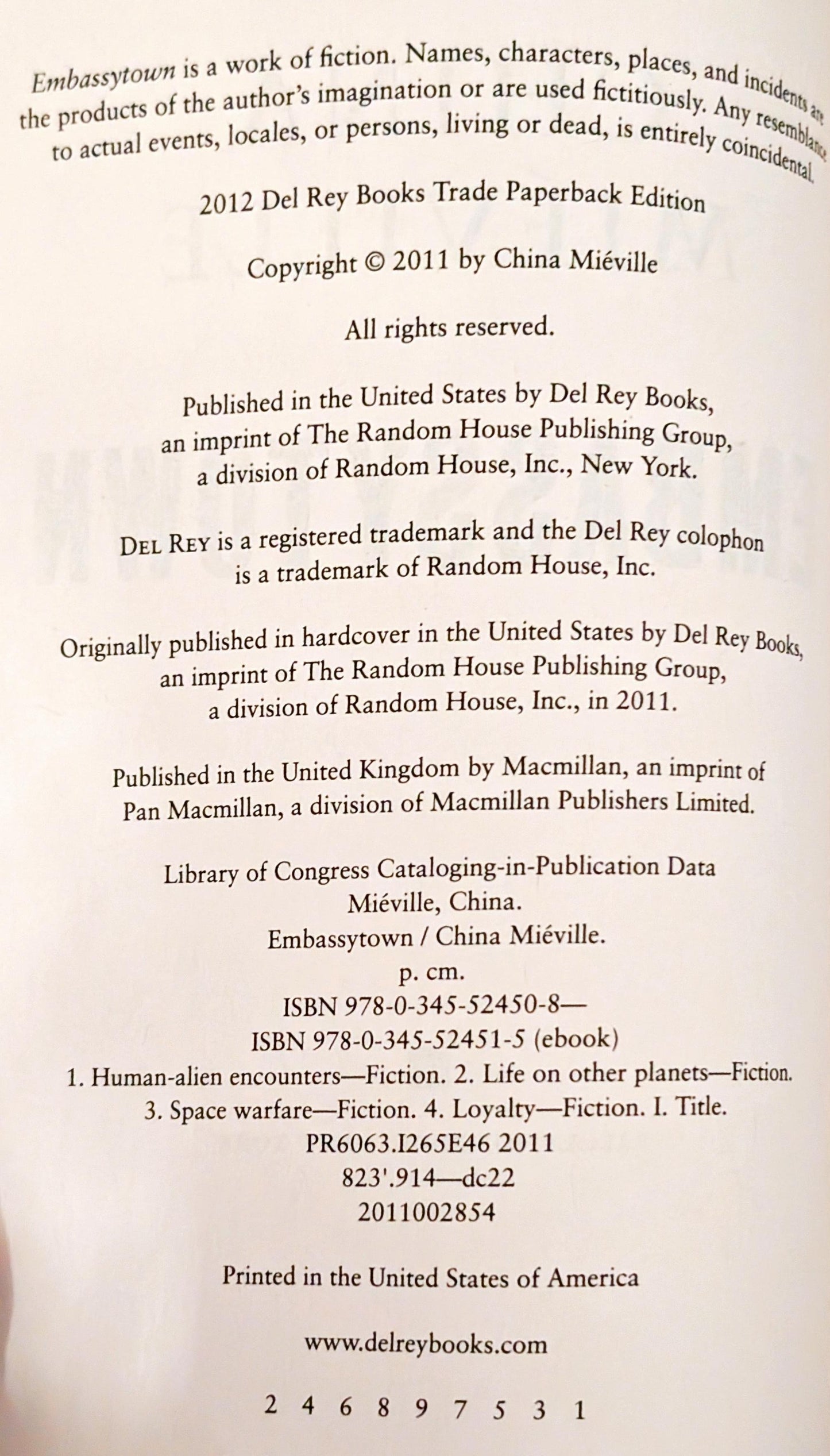 Embassytown by China Miéville