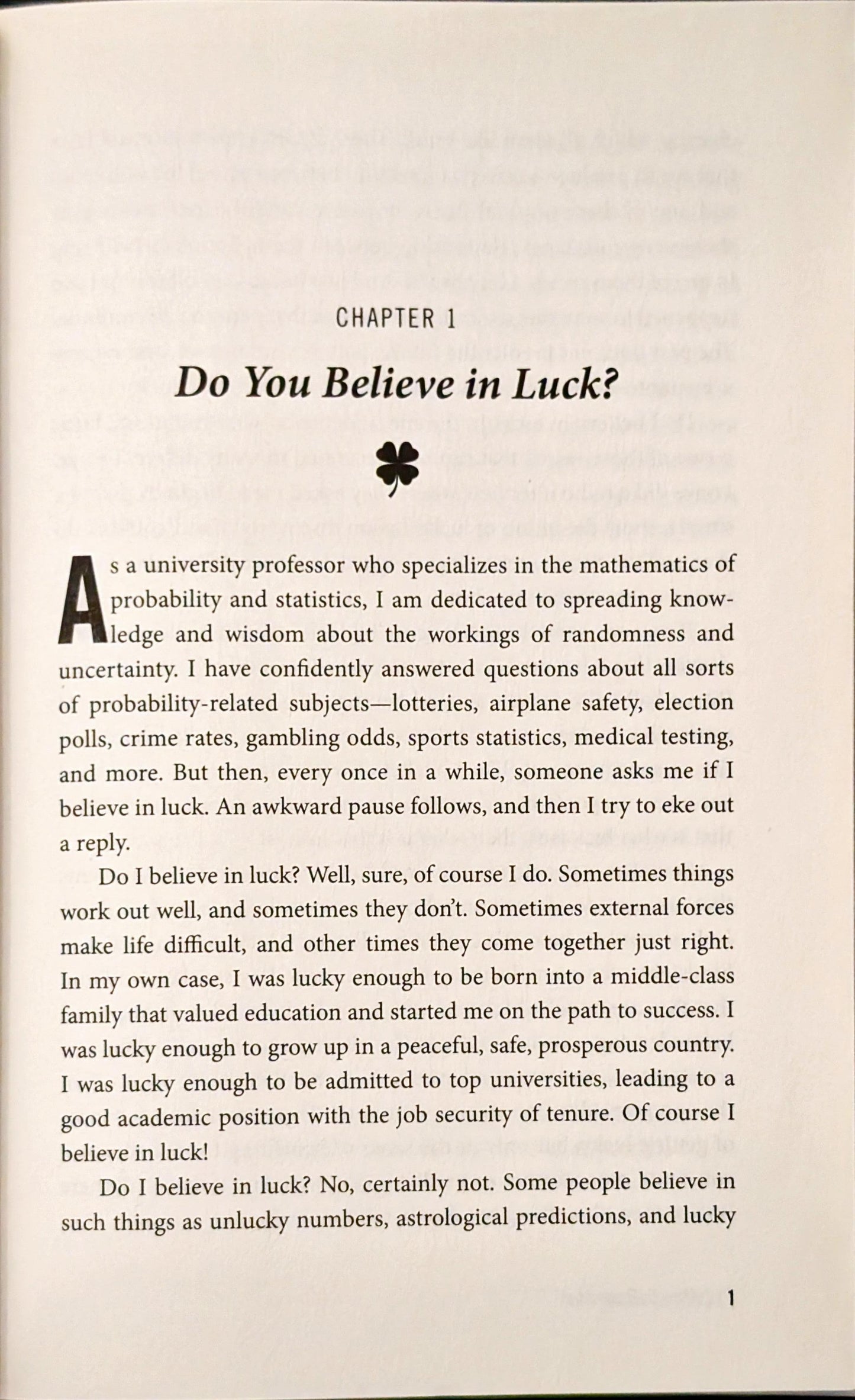 Knock on Wood: Luck, Chance, and the Meaning of Everything by Jeffrey S. Rosenthal