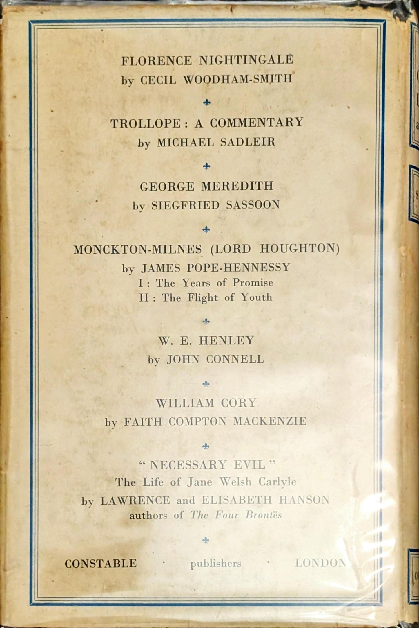 Wilkie Collins, Le Fanu and Others: Biographies and Bibliographies by S.M Ellis