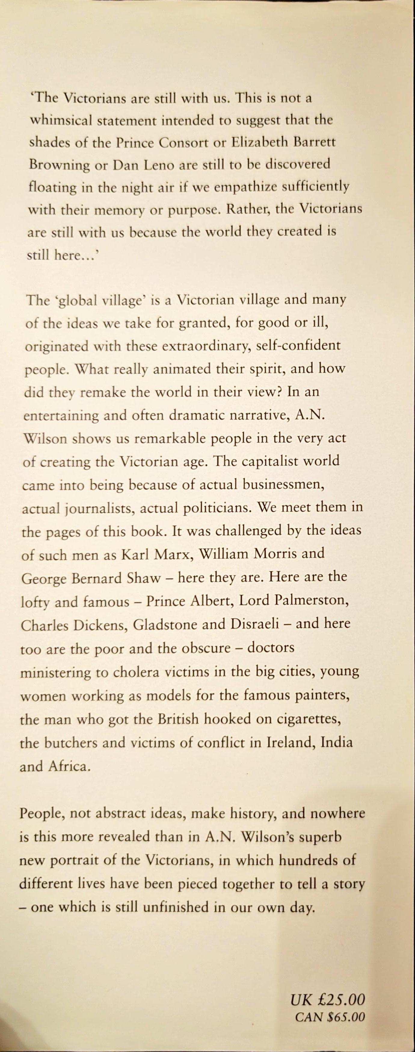 The Victorians by A.N Wilson