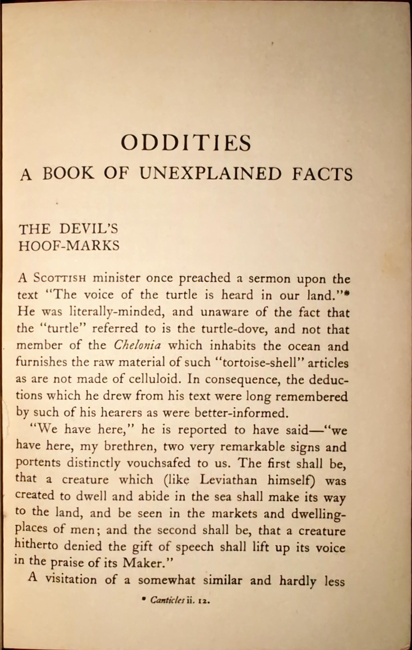 Oddities: A Book of Unexplained Facts by Rupert T. Gould