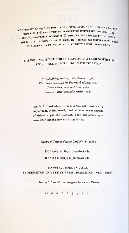 The Gothic Cathedral: Origins of Gothic Architecture & the Medieval Concept of Order by Otto von Simson