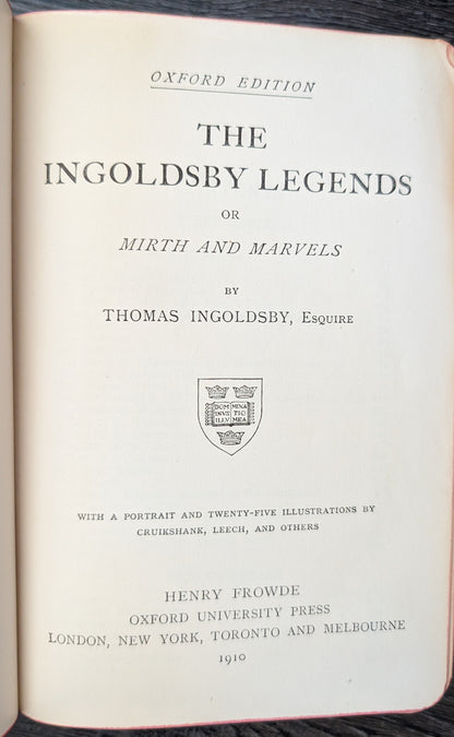 The Ingoldsby Legends or Mirth and Marvels by Thomas Ingoldsby, Esquire
