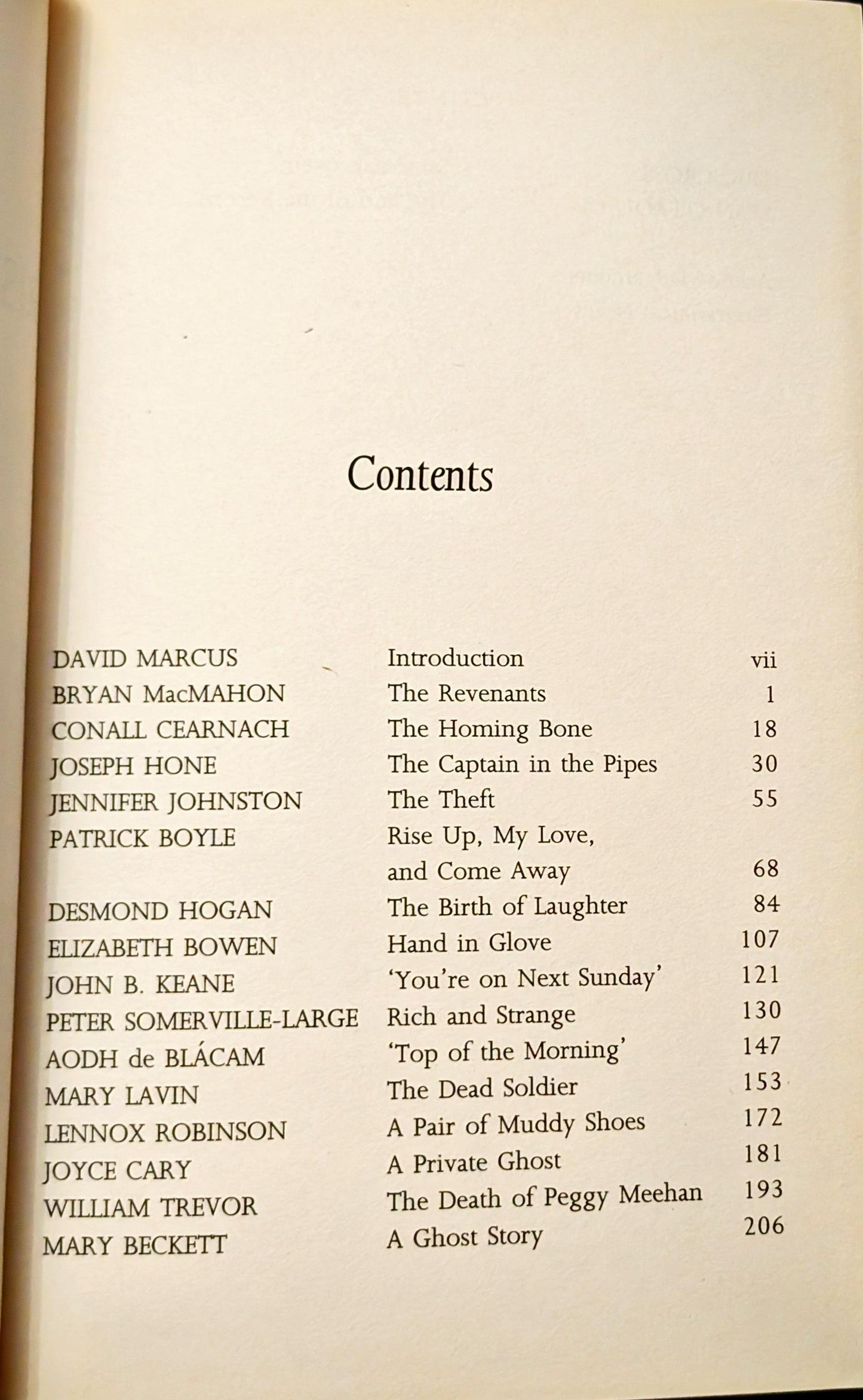 Irish Ghost Stories edited by David Marcus