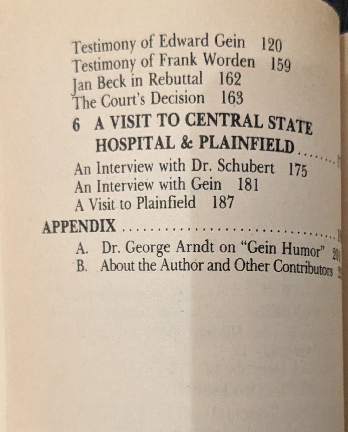 The Case of Edward Gein by Judge Robert H.Gollmar