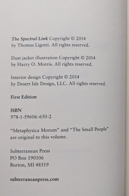 The Spectral Link by Thomas Ligotti