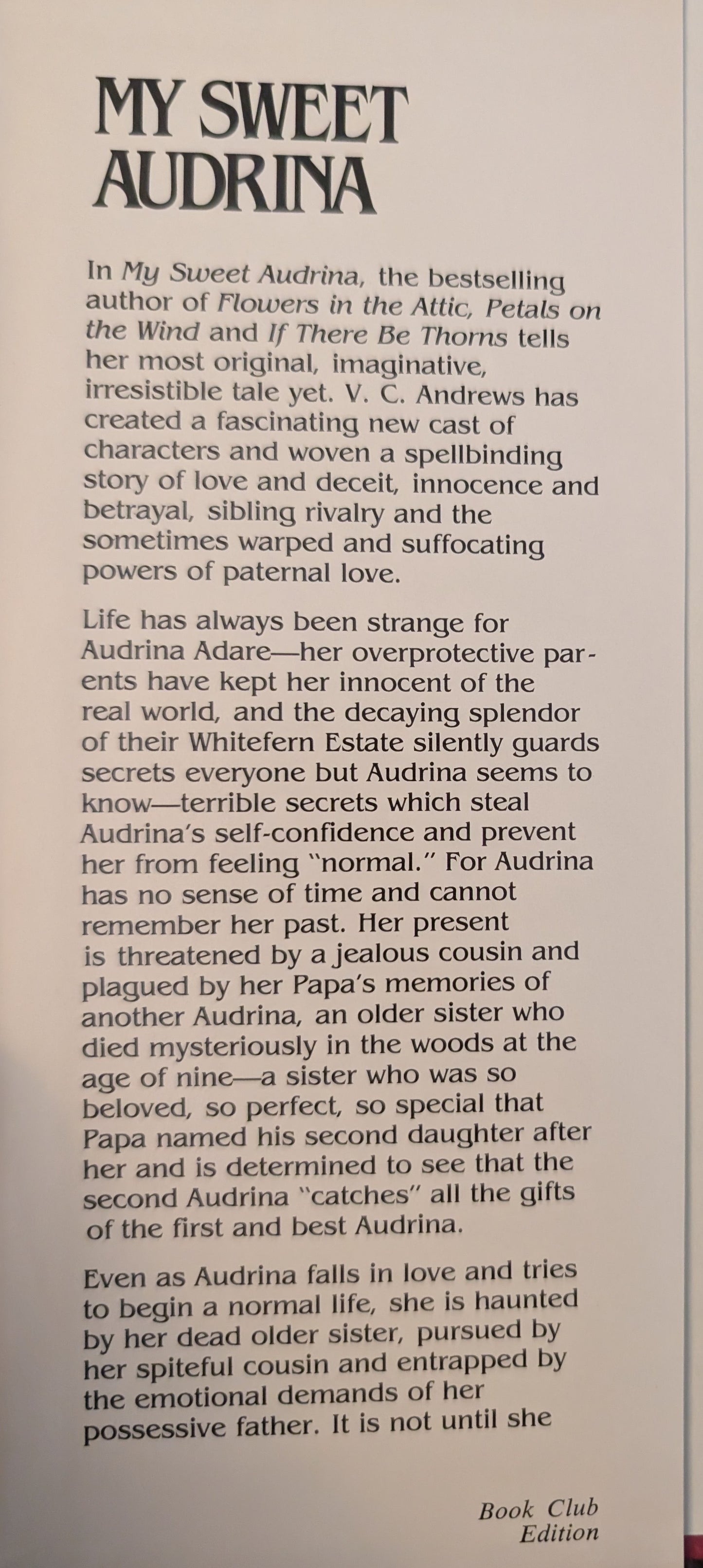 My Sweet Audrina by V.C Andrews