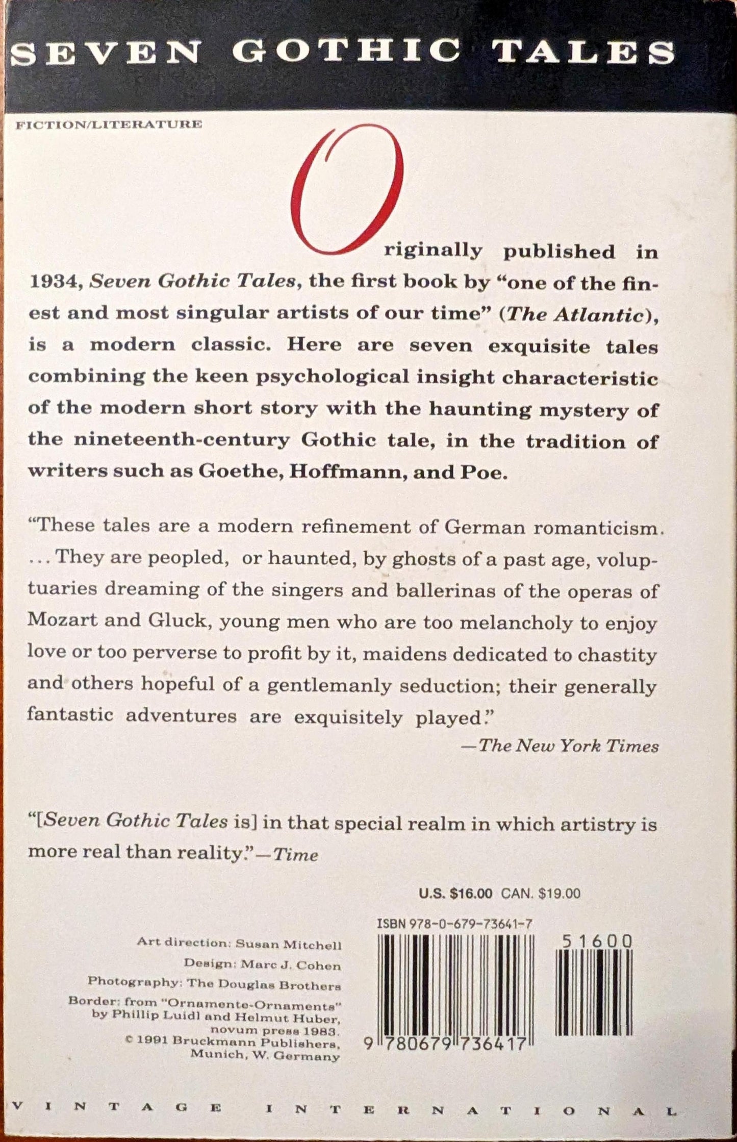 Seven Gothic Tales by Isak Dinesen