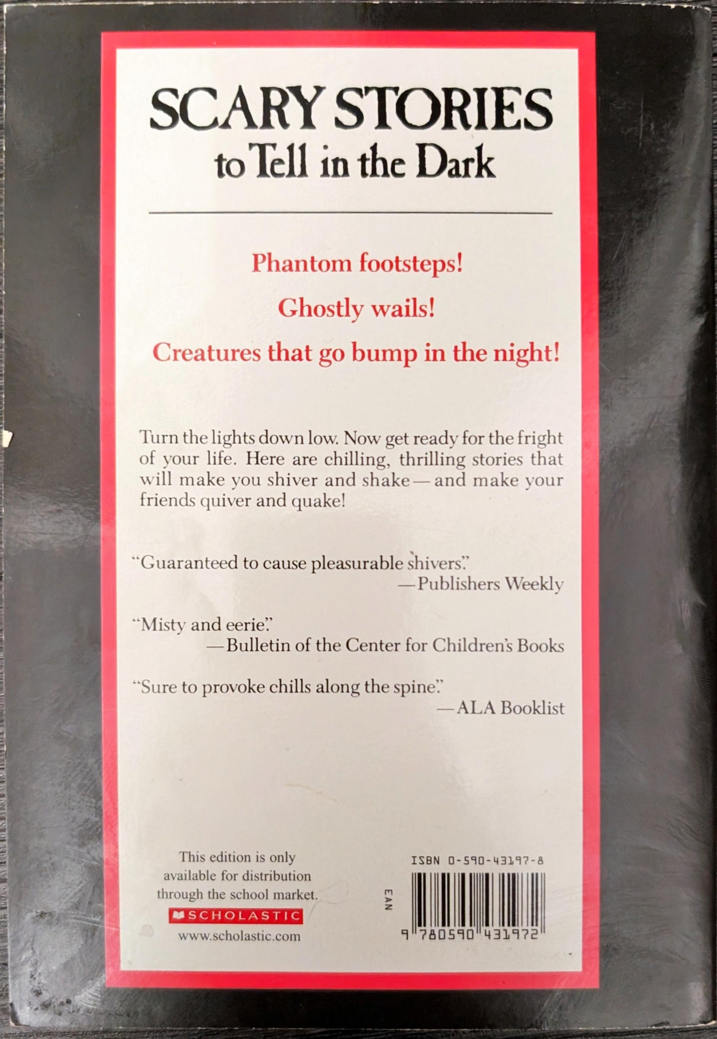 Scary Stories to Tell in the Dark by Alvin Schwartz