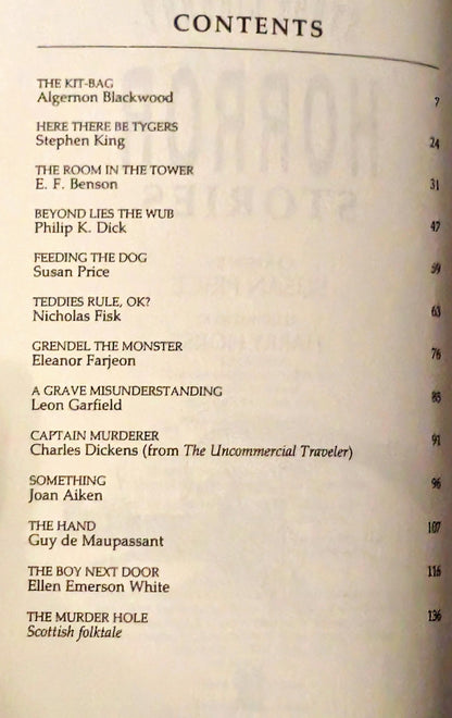 Horror Stories chosen by Susan Price