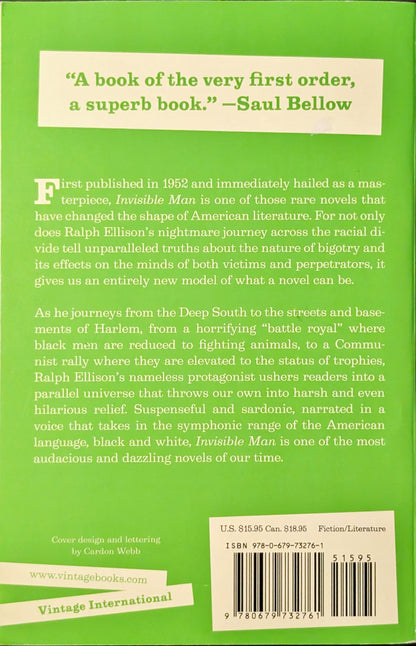 Invisible Man by Ralph Ellison