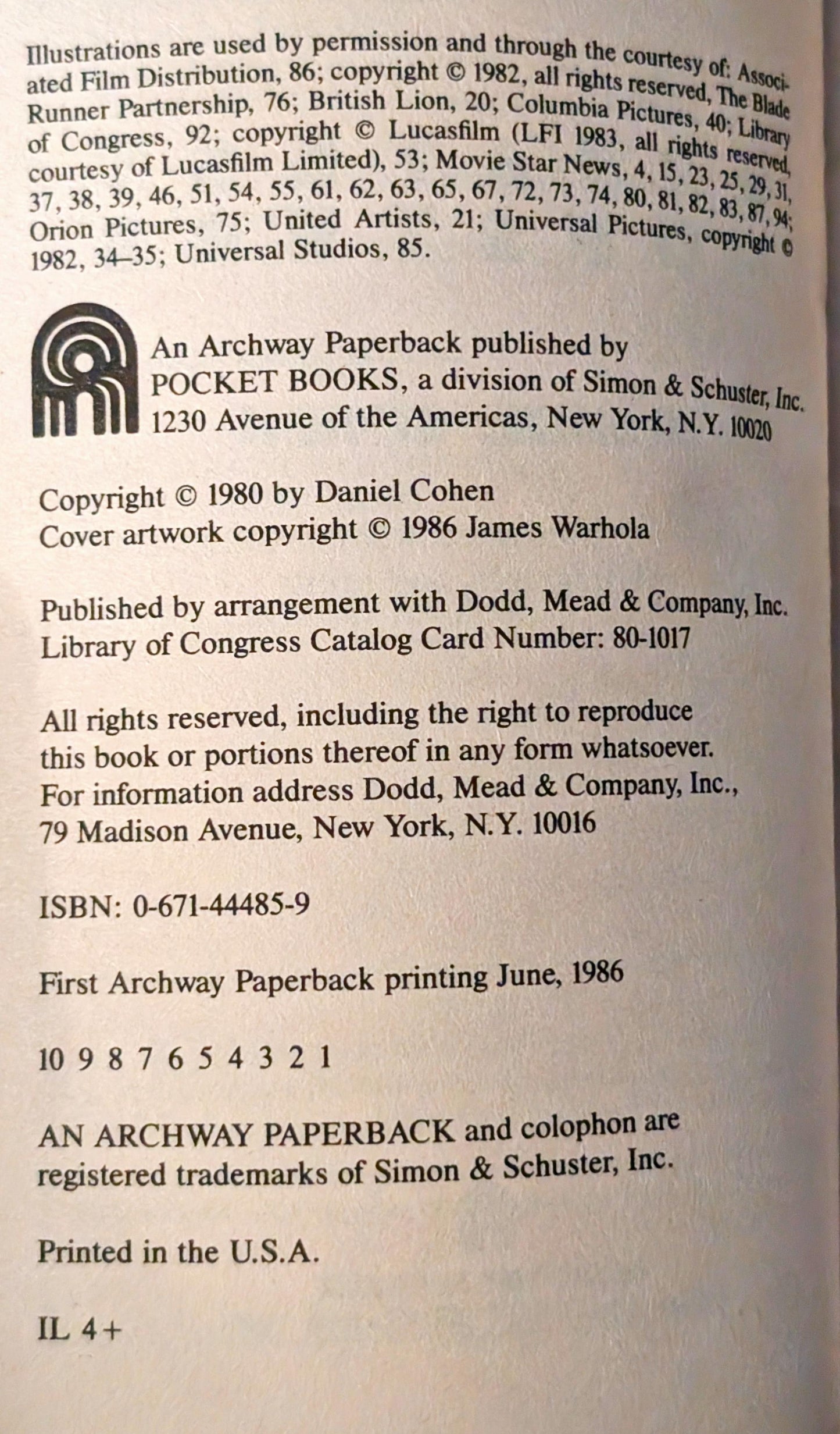 Science Fictions's Greatest Monsters by Daniel Cohen