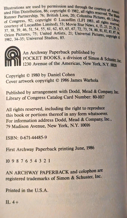 Science Fictions's Greatest Monsters by Daniel Cohen