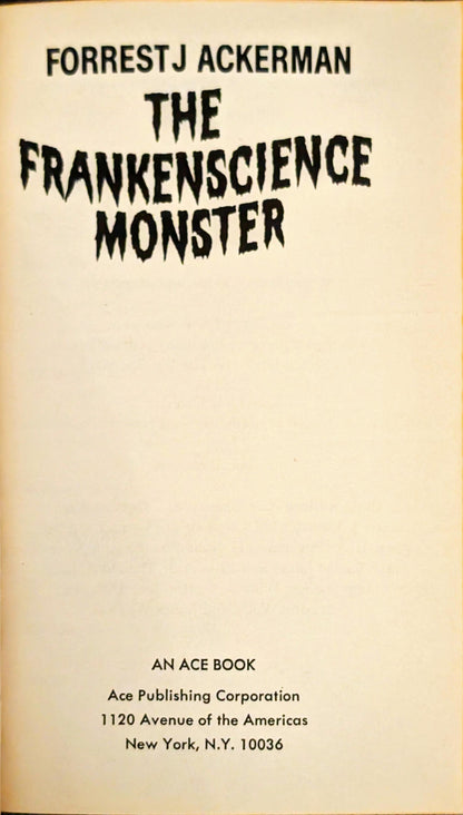 The Frankenscience Monster by Forrest J. Ackerman