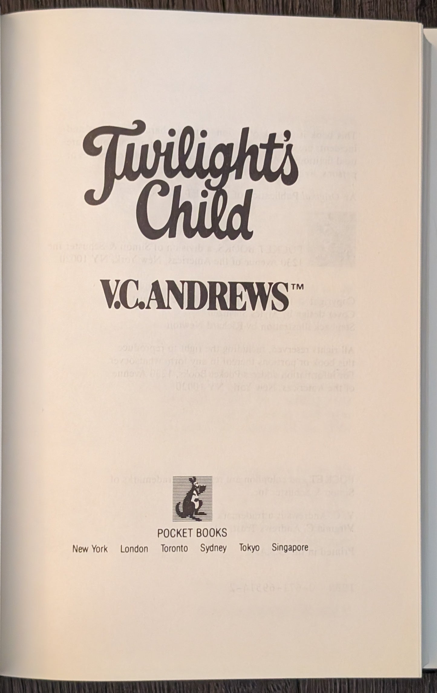 Twilight Child by V.C Andrews