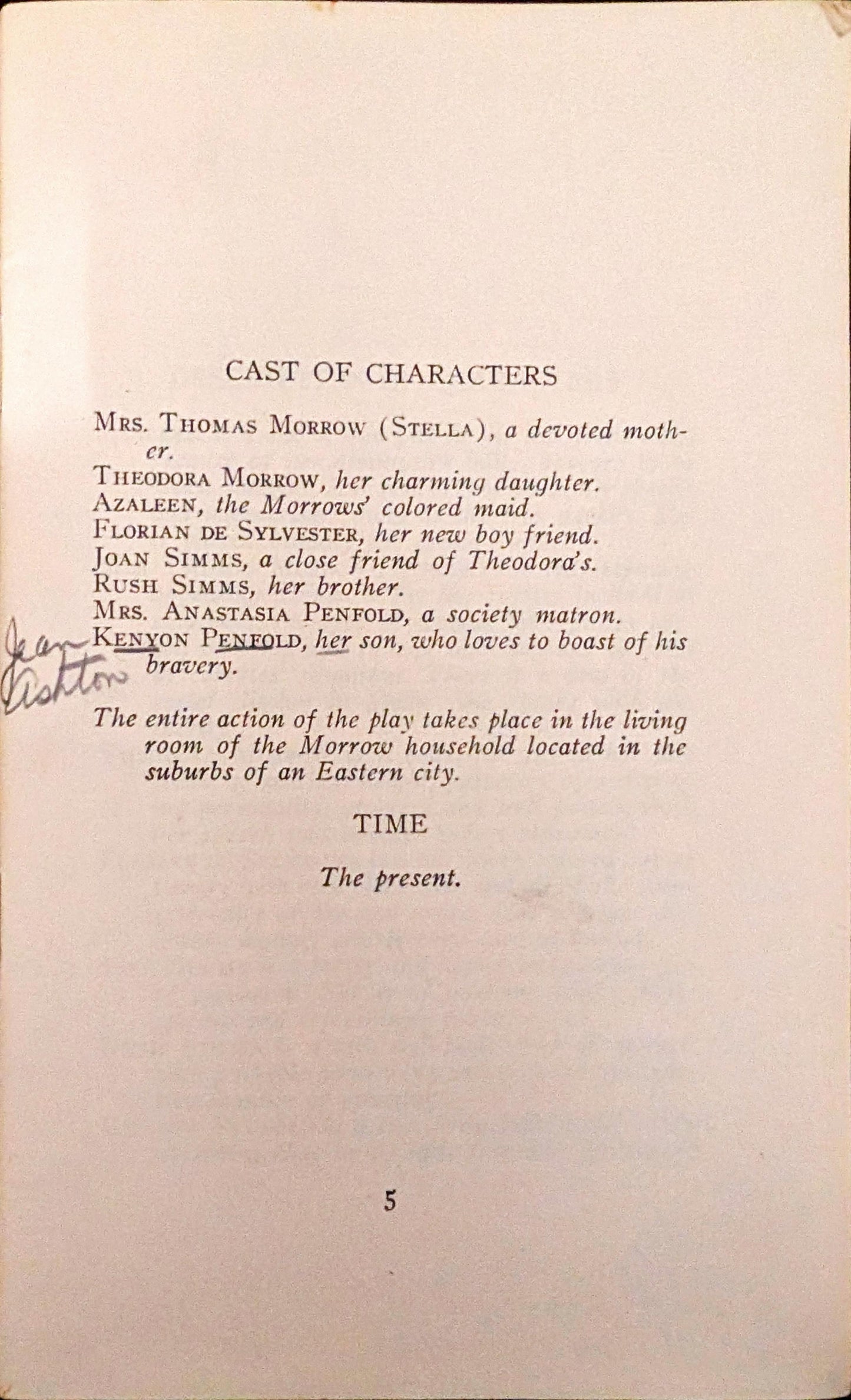 A Ghostly Evening: A Merry Comedy in One Act by Grace Barney