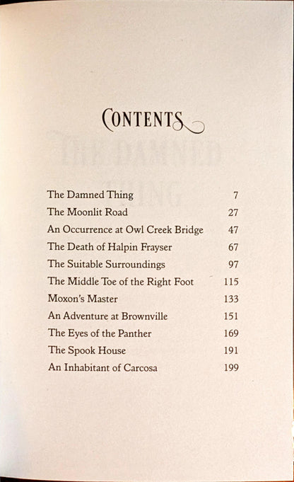 The Damned Thing: Weird & Ghastly Tales by Ambrose Bierce