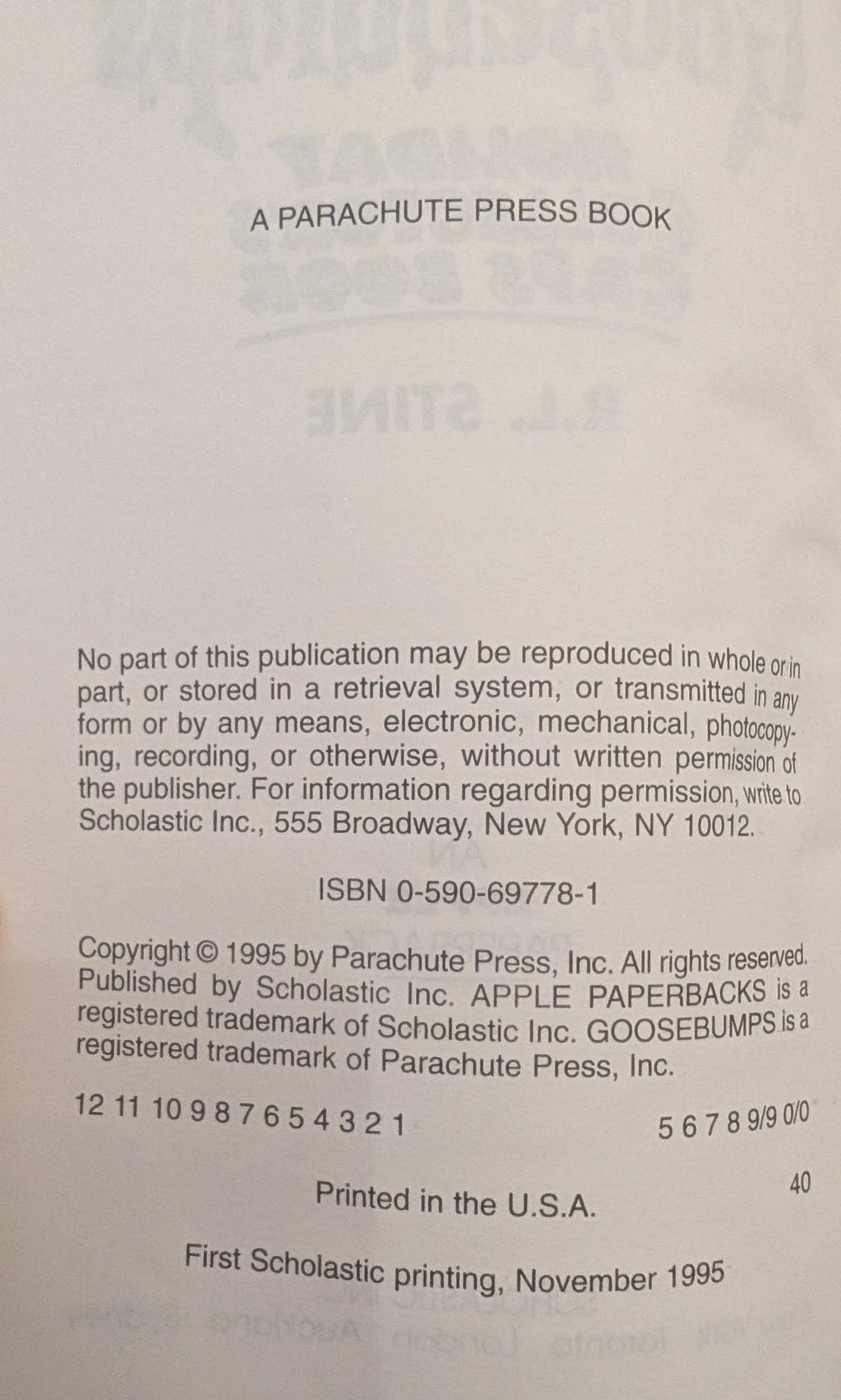 R.L Stine's Goosebumps: Holiday Collectors Caps Book