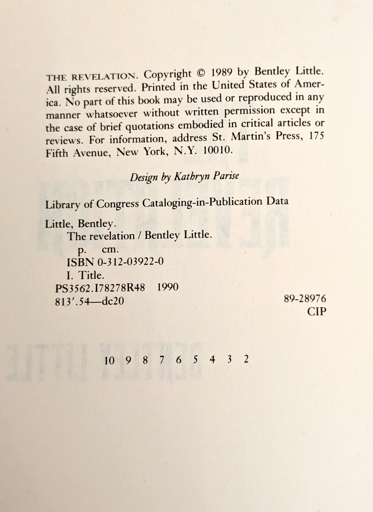 The Revelation by Bentley Little