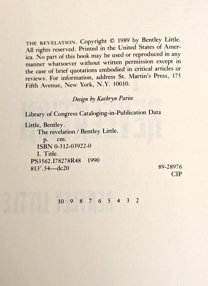 The Revelation by Bentley Little