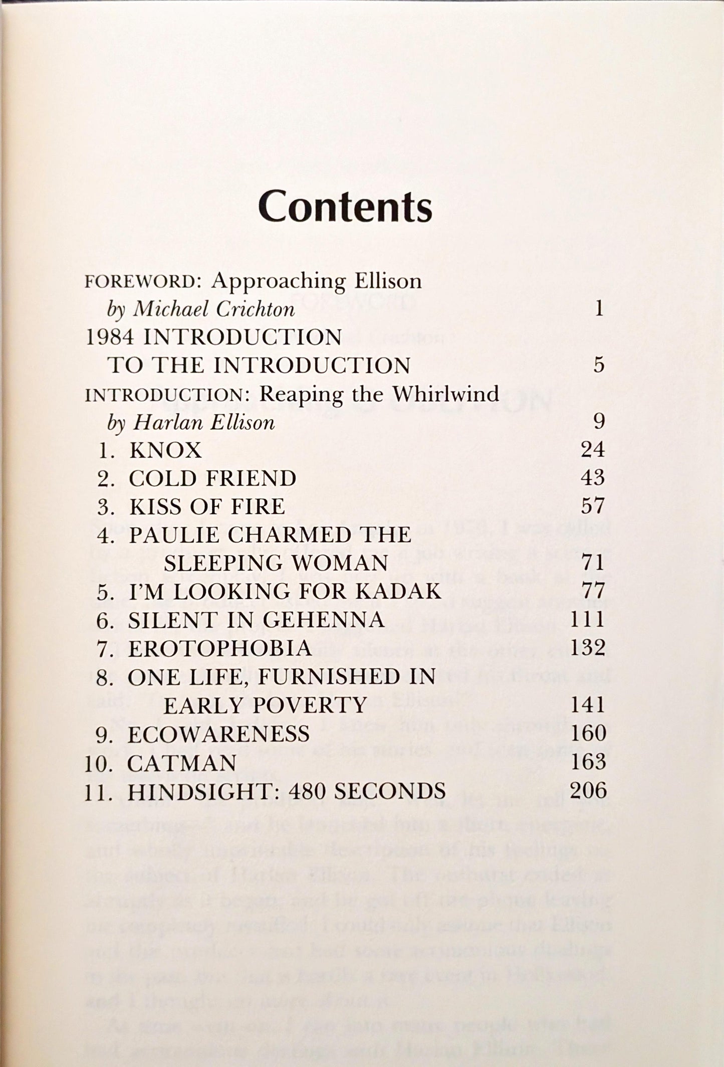Approaching Oblivion by Harlan Ellison