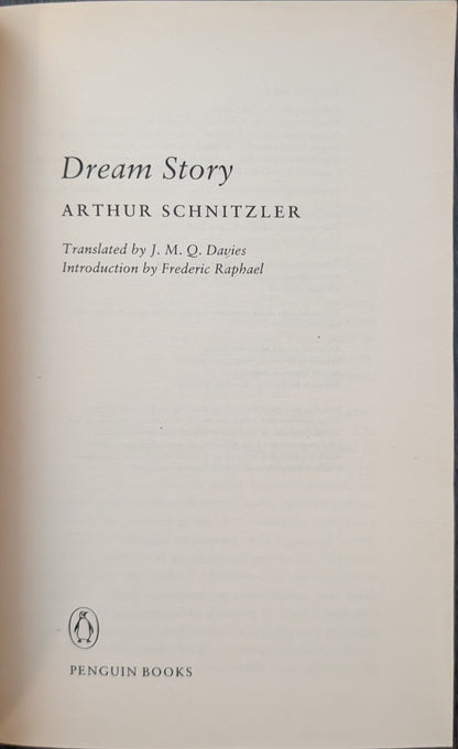 The Dream Story by Arthur Schnitzler