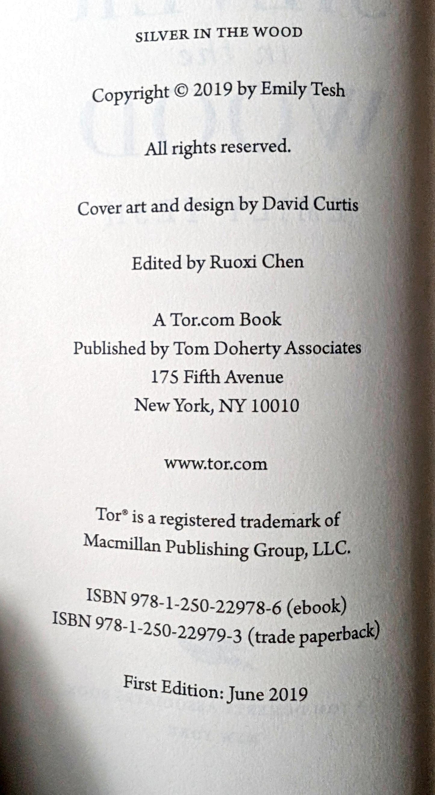 Silver in the Wood by Emily Tesh