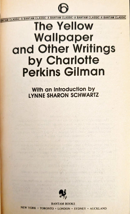 The Yellow Wallpaper and Other Writings by Charlotte Perkins Gilman