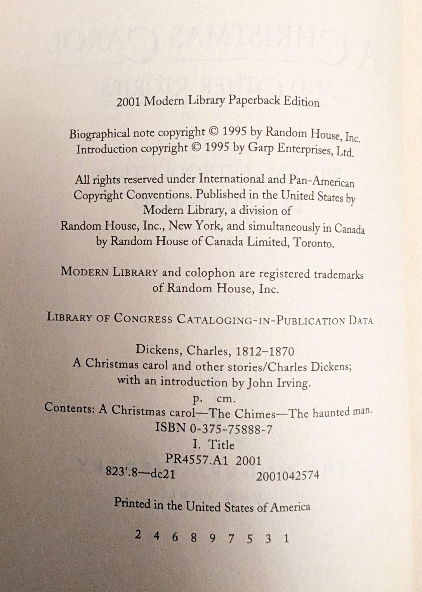 A Christmas Carol and Other Stories by Charles Dickens