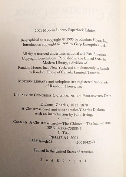 A Christmas Carol and Other Stories by Charles Dickens