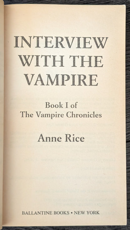 Interview with the Vampire by Anne Rice