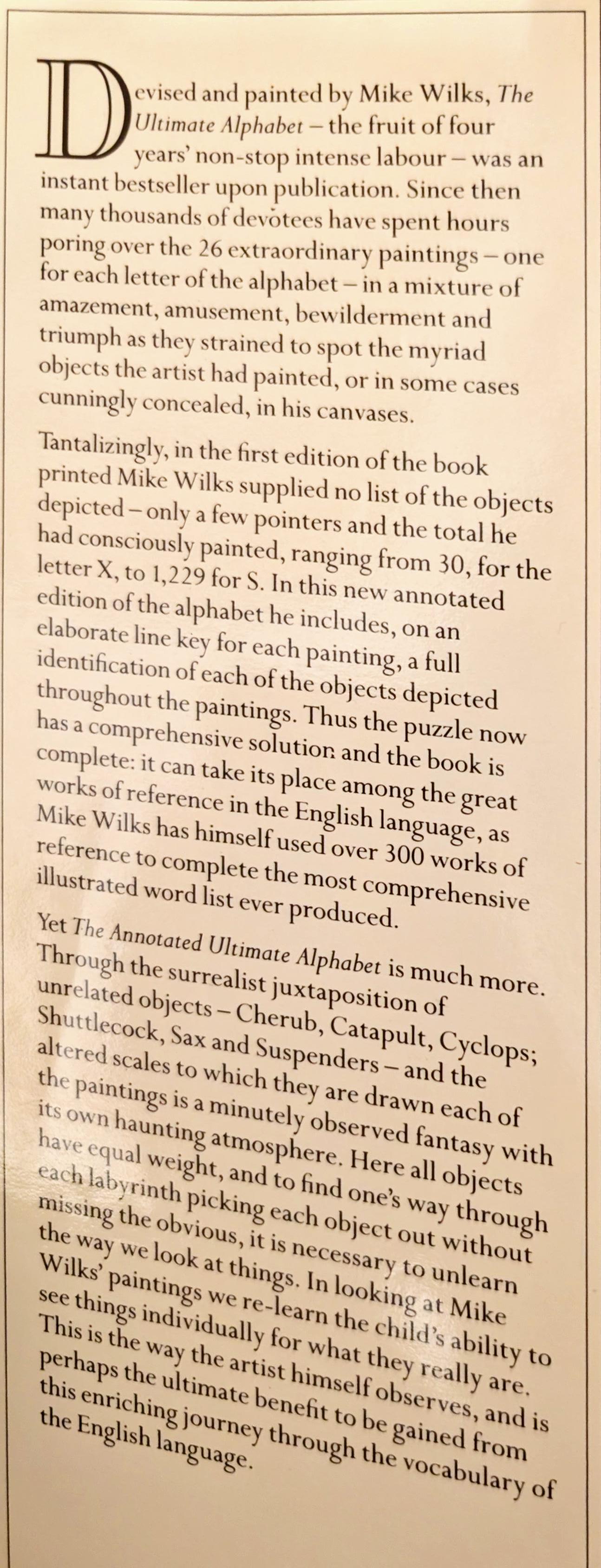 The Annotated Ultimate Alphabet by Mike Wilks