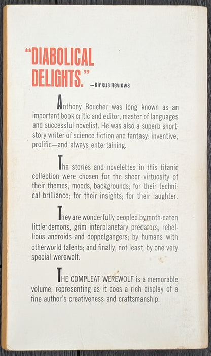 The Compleat Werewolf and Other Stories of Fantasy and Science Fiction by Anthony Boucher