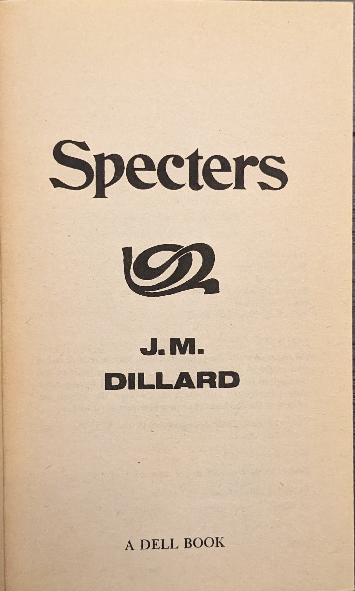 Specters by J.M Dillard