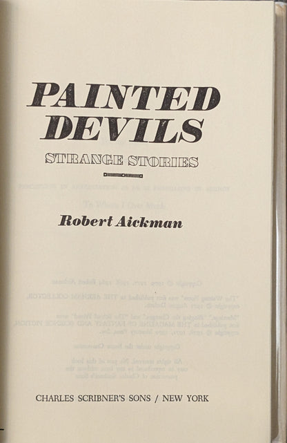 Painted Devils: Strange Stories by Robert Aickman