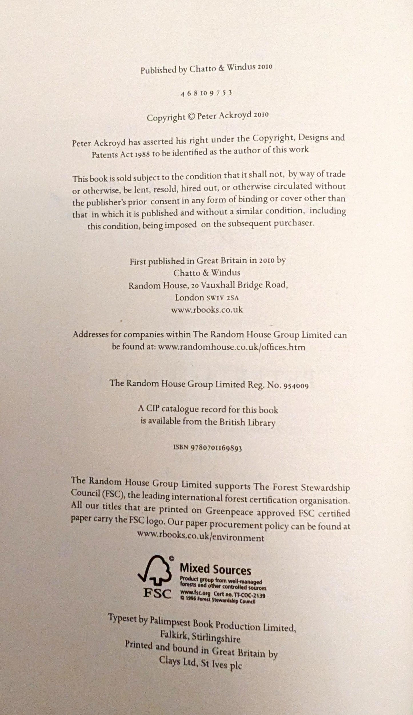 The English Ghost by Peter Ackroyd