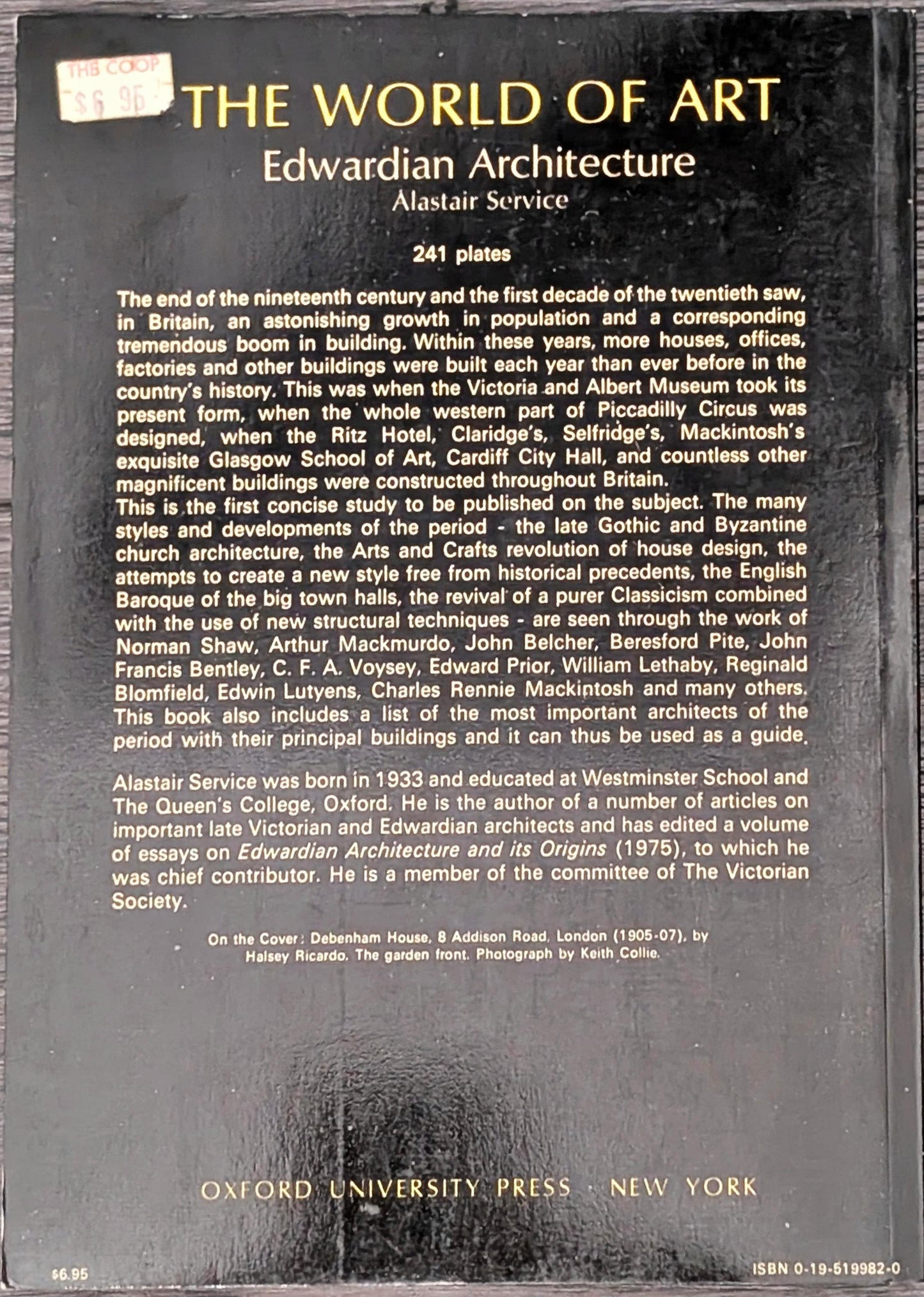 Edwardian Architecture: A Handbook to Building Design in Britain 1890-1914 by Alastair Service