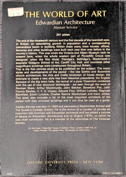 Edwardian Architecture: A Handbook to Building Design in Britain 1890-1914 by Alastair Service
