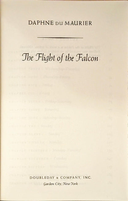 The Flight of the Falcon by Daphne Du Maurier
