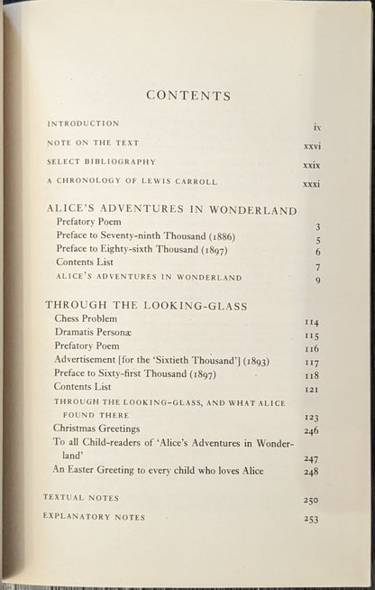 Alice Adventure's in Wonderland and Through the Looking Glass by  Lewis Carroll