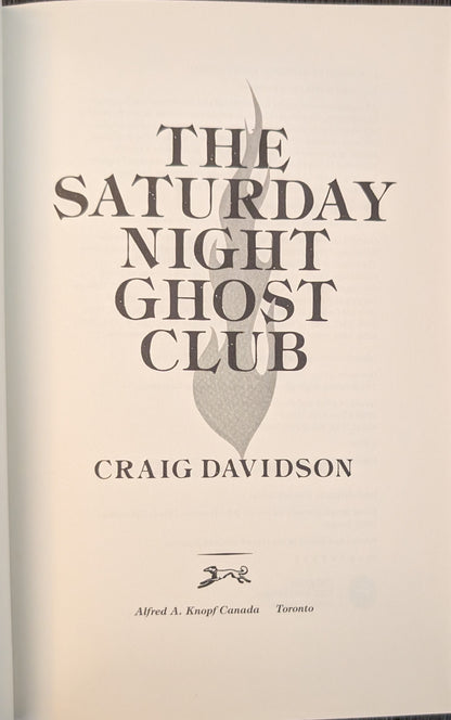 The Saturday Night Ghost Club by Craig Davidson