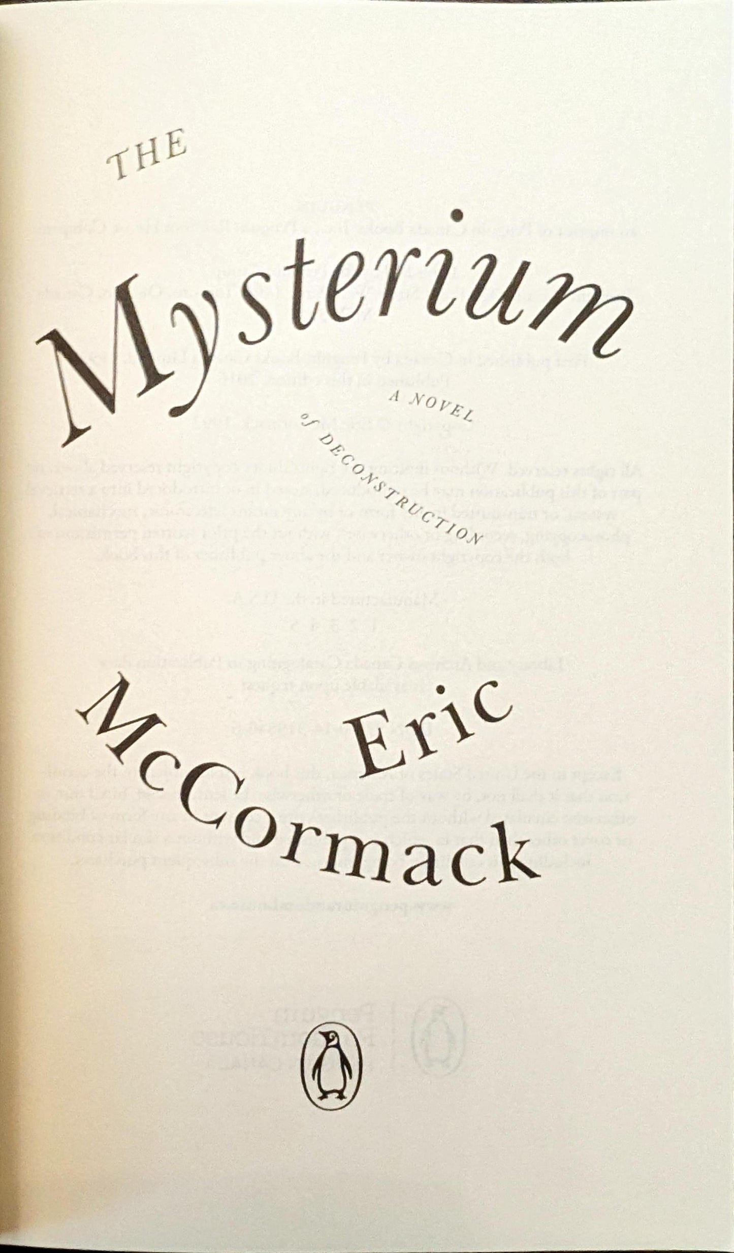 The Mysterium by Eric McCormack