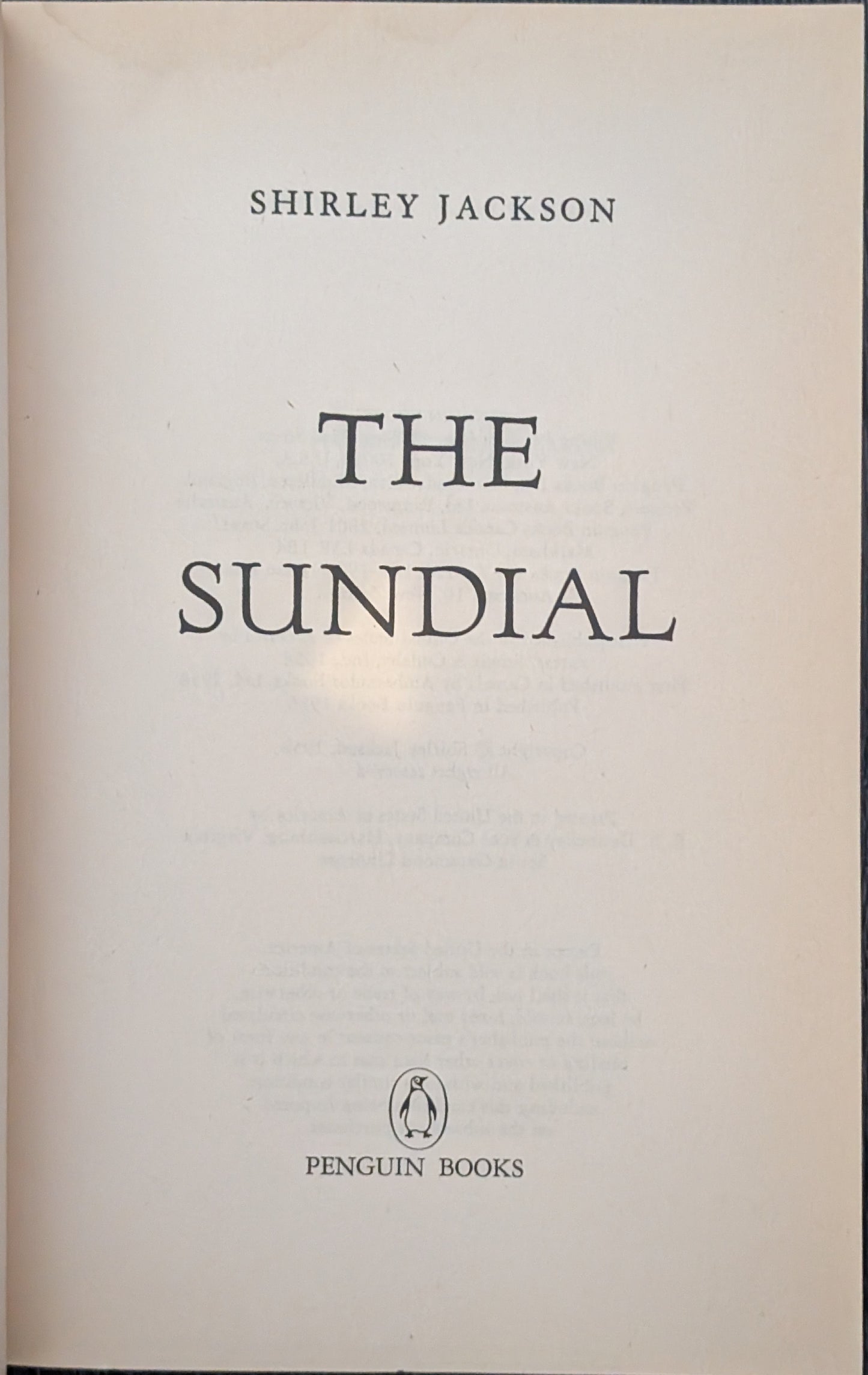 The Sundial by Shirley Jackson