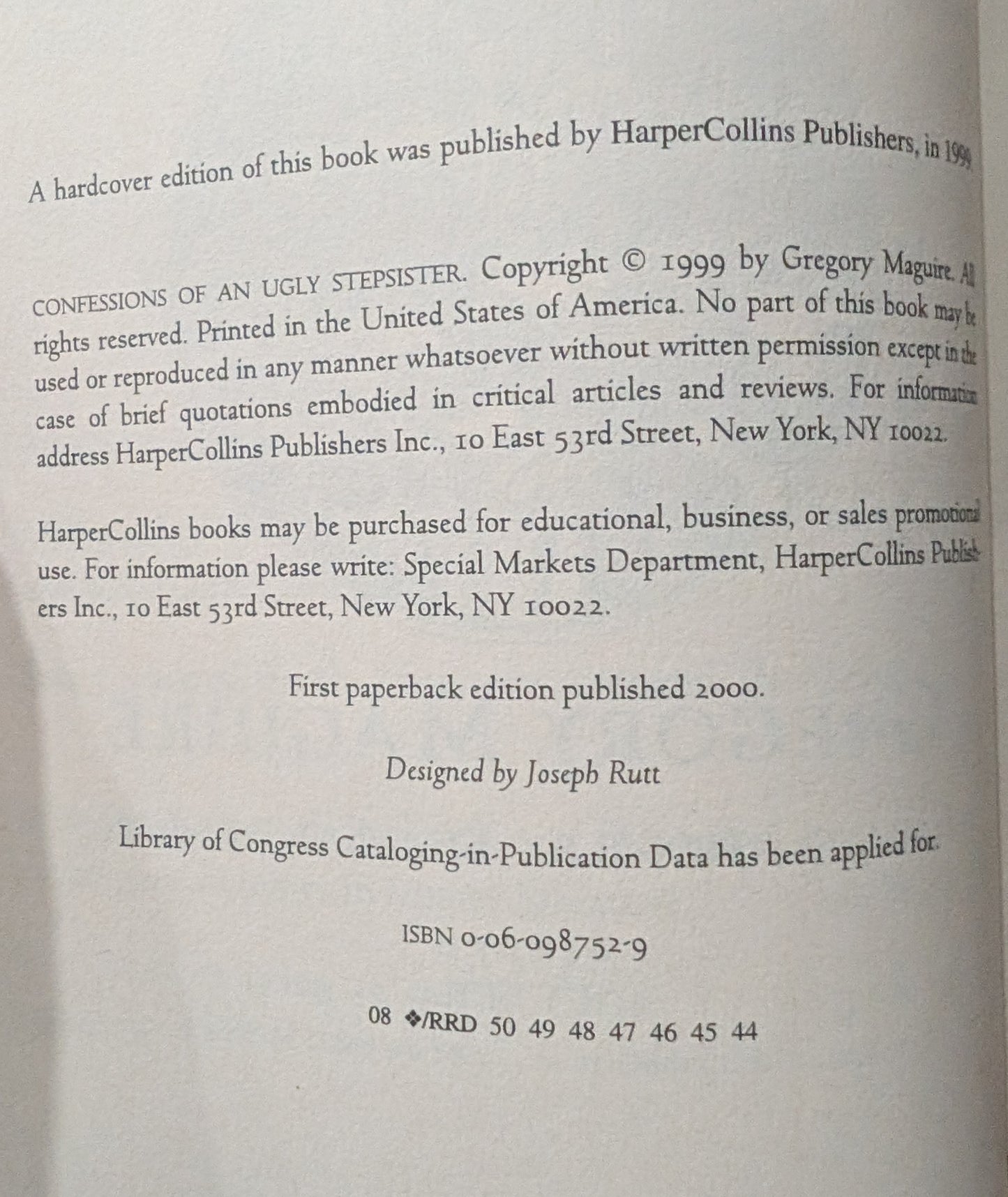 Confessions of an Ugly Stepsister by Gregory Maguire